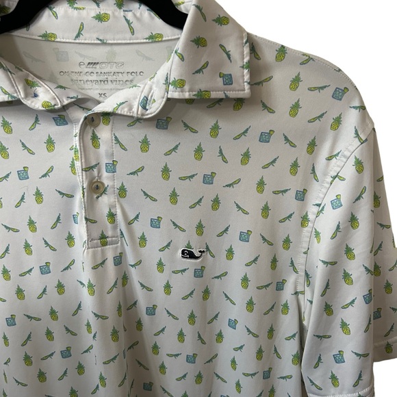 Vineyard Vines Other - Vineyard Vines On The Go Pineapple Novelty Print Sankaty Performance XS Polo.